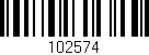 Código de barras (EAN, GTIN, SKU, ISBN): '102574'