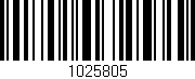 Código de barras (EAN, GTIN, SKU, ISBN): '1025805'