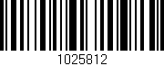 Código de barras (EAN, GTIN, SKU, ISBN): '1025812'