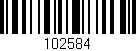 Código de barras (EAN, GTIN, SKU, ISBN): '102584'