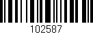 Código de barras (EAN, GTIN, SKU, ISBN): '102587'