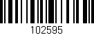 Código de barras (EAN, GTIN, SKU, ISBN): '102595'