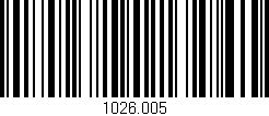 Código de barras (EAN, GTIN, SKU, ISBN): '1026.005'