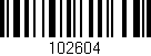 Código de barras (EAN, GTIN, SKU, ISBN): '102604'