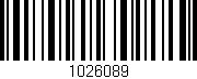 Código de barras (EAN, GTIN, SKU, ISBN): '1026089'