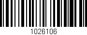 Código de barras (EAN, GTIN, SKU, ISBN): '1026106'