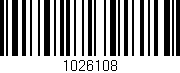 Código de barras (EAN, GTIN, SKU, ISBN): '1026108'