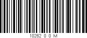 Código de barras (EAN, GTIN, SKU, ISBN): '10262_0_0_M'