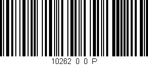 Código de barras (EAN, GTIN, SKU, ISBN): '10262_0_0_P'