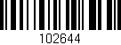 Código de barras (EAN, GTIN, SKU, ISBN): '102644'