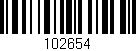 Código de barras (EAN, GTIN, SKU, ISBN): '102654'