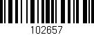 Código de barras (EAN, GTIN, SKU, ISBN): '102657'