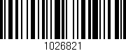 Código de barras (EAN, GTIN, SKU, ISBN): '1026821'