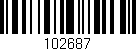 Código de barras (EAN, GTIN, SKU, ISBN): '102687'
