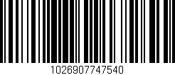 Código de barras (EAN, GTIN, SKU, ISBN): '1026907747540'