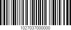 Código de barras (EAN, GTIN, SKU, ISBN): '1027037000000'