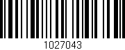 Código de barras (EAN, GTIN, SKU, ISBN): '1027043'