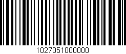 Código de barras (EAN, GTIN, SKU, ISBN): '1027051000000'
