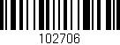 Código de barras (EAN, GTIN, SKU, ISBN): '102706'