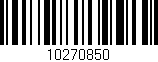 Código de barras (EAN, GTIN, SKU, ISBN): '10270850'