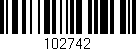 Código de barras (EAN, GTIN, SKU, ISBN): '102742'
