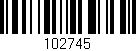 Código de barras (EAN, GTIN, SKU, ISBN): '102745'