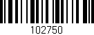 Código de barras (EAN, GTIN, SKU, ISBN): '102750'