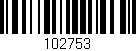 Código de barras (EAN, GTIN, SKU, ISBN): '102753'