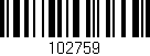 Código de barras (EAN, GTIN, SKU, ISBN): '102759'