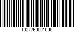 Código de barras (EAN, GTIN, SKU, ISBN): '1027760001008'