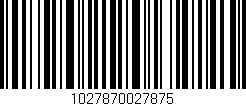 Código de barras (EAN, GTIN, SKU, ISBN): '1027870027875'