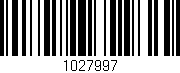 Código de barras (EAN, GTIN, SKU, ISBN): '1027997'