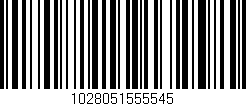 Código de barras (EAN, GTIN, SKU, ISBN): '1028051555545'