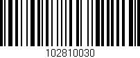 Código de barras (EAN, GTIN, SKU, ISBN): '102810030'
