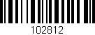 Código de barras (EAN, GTIN, SKU, ISBN): '102812'