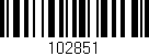 Código de barras (EAN, GTIN, SKU, ISBN): '102851'