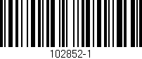 Código de barras (EAN, GTIN, SKU, ISBN): '102852-1'