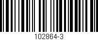 Código de barras (EAN, GTIN, SKU, ISBN): '102864-3'