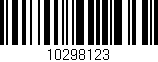 Código de barras (EAN, GTIN, SKU, ISBN): '10298123'