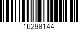 Código de barras (EAN, GTIN, SKU, ISBN): '10298144'