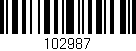 Código de barras (EAN, GTIN, SKU, ISBN): '102987'