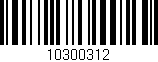 Código de barras (EAN, GTIN, SKU, ISBN): '10300312'