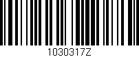 Código de barras (EAN, GTIN, SKU, ISBN): '1030317Z'