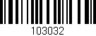 Código de barras (EAN, GTIN, SKU, ISBN): '103032'