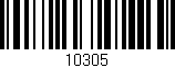 Código de barras (EAN, GTIN, SKU, ISBN): '10305'