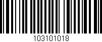 Código de barras (EAN, GTIN, SKU, ISBN): '103101018'