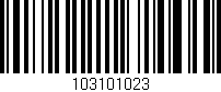 Código de barras (EAN, GTIN, SKU, ISBN): '103101023'