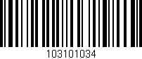 Código de barras (EAN, GTIN, SKU, ISBN): '103101034'