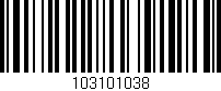 Código de barras (EAN, GTIN, SKU, ISBN): '103101038'