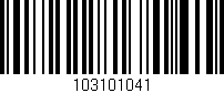 Código de barras (EAN, GTIN, SKU, ISBN): '103101041'